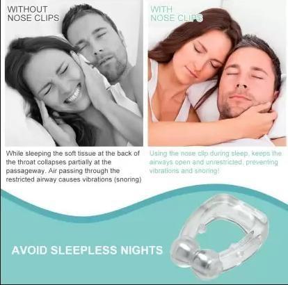 Anti Snoring Nose Clip Device for Men Women Nasal Strips Stops Snoring Stopper Anti-snoring Device (Nose Clip)